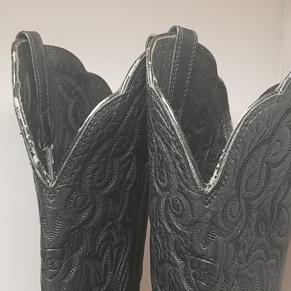 Ariat Heritage Black Leather Western Boots US 7B - Picture 8 of 8